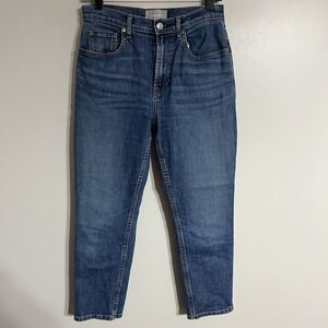 Everlane High Rise Ankle Skinny Jeans Women's Size 28 Medium Wash Denim